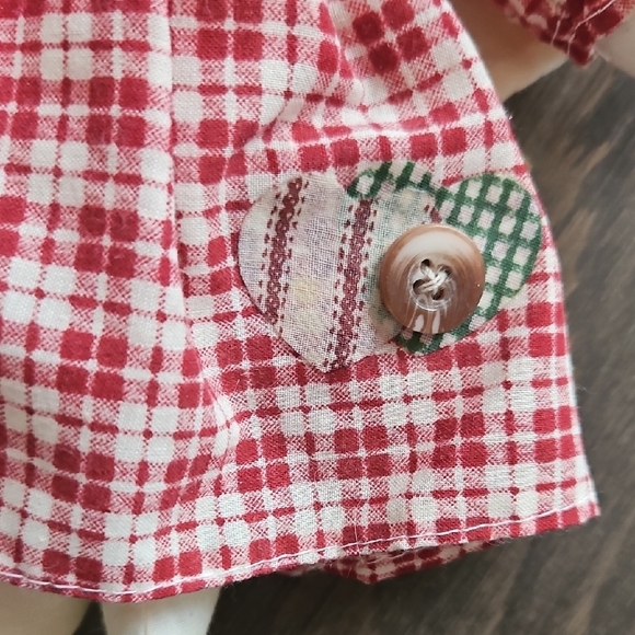 Vintage Handcrafted Plaid Angel Doll - Picture 4 of 11